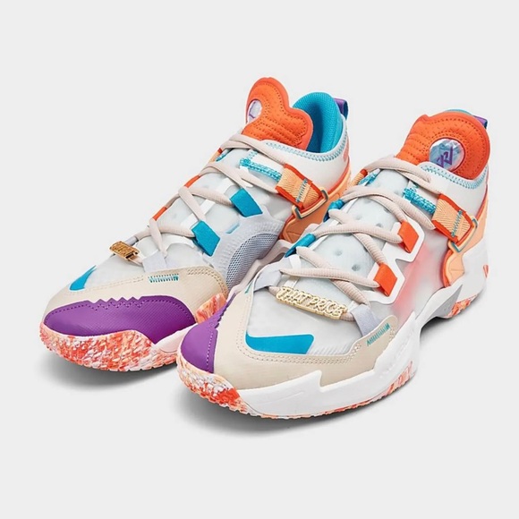 Jordan Why Not .5 Men's Basketball Sneakers Shoes DC3637 158 SAIL/PURPLE Multi - Picture 2 of 6